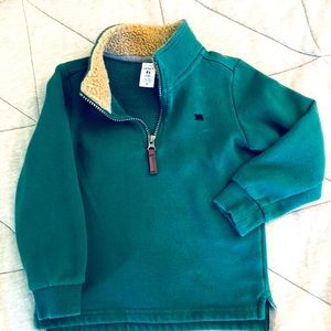 CARTER’S - 4T - green fleece sweater